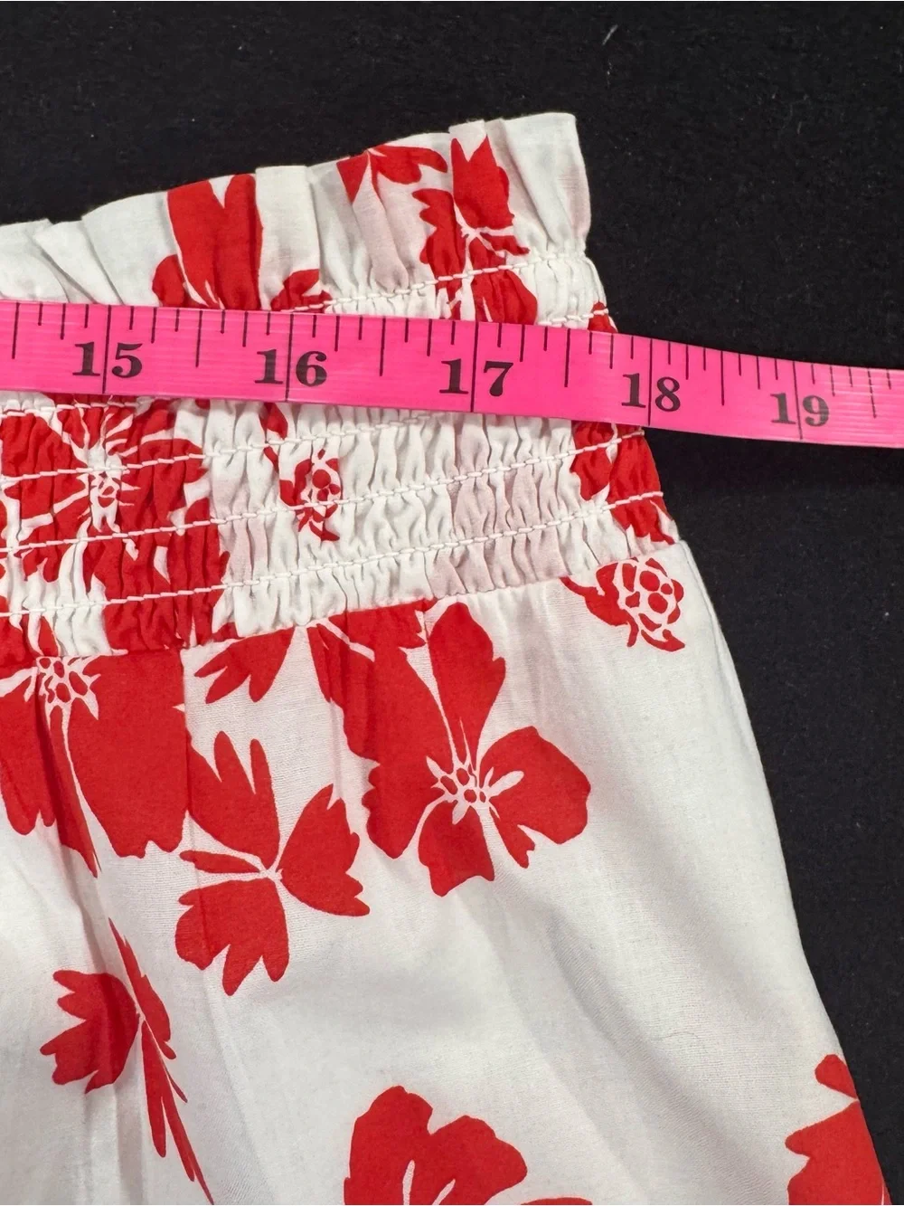 J. Crew Red Floral Mini Skirt on Cream - Picture 10 of 11